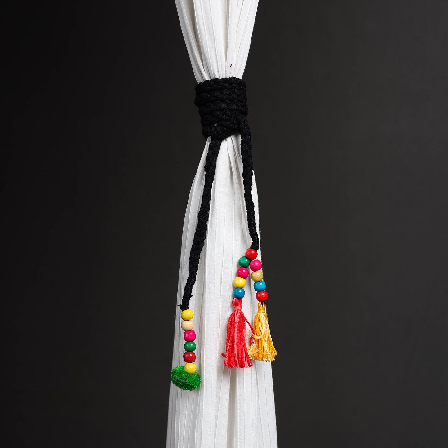 Handcrafted bead work curtain tie backs (set of 2) 17