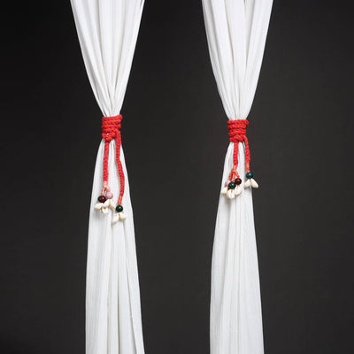 Handcrafted bead work curtain tie backs (set of 2) 18