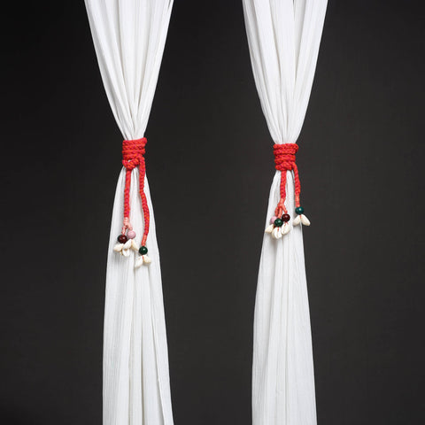 Handcrafted bead work curtain tie backs (set of 2) 18