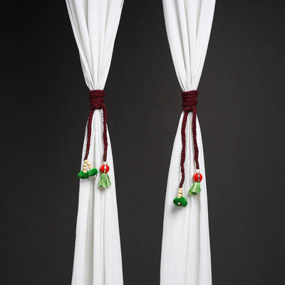 Handcrafted bead work curtain tie backs (set of 2) 21