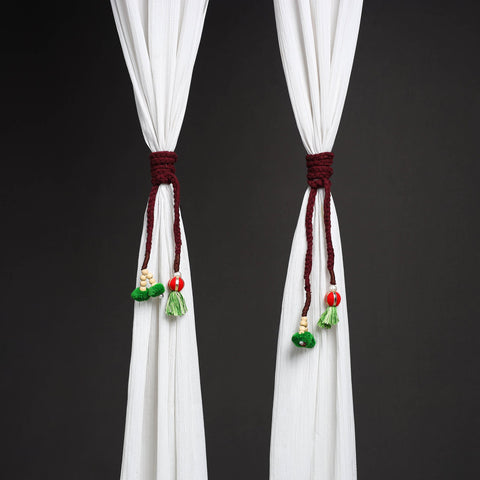 Handcrafted bead work curtain tie backs (set of 2) 21