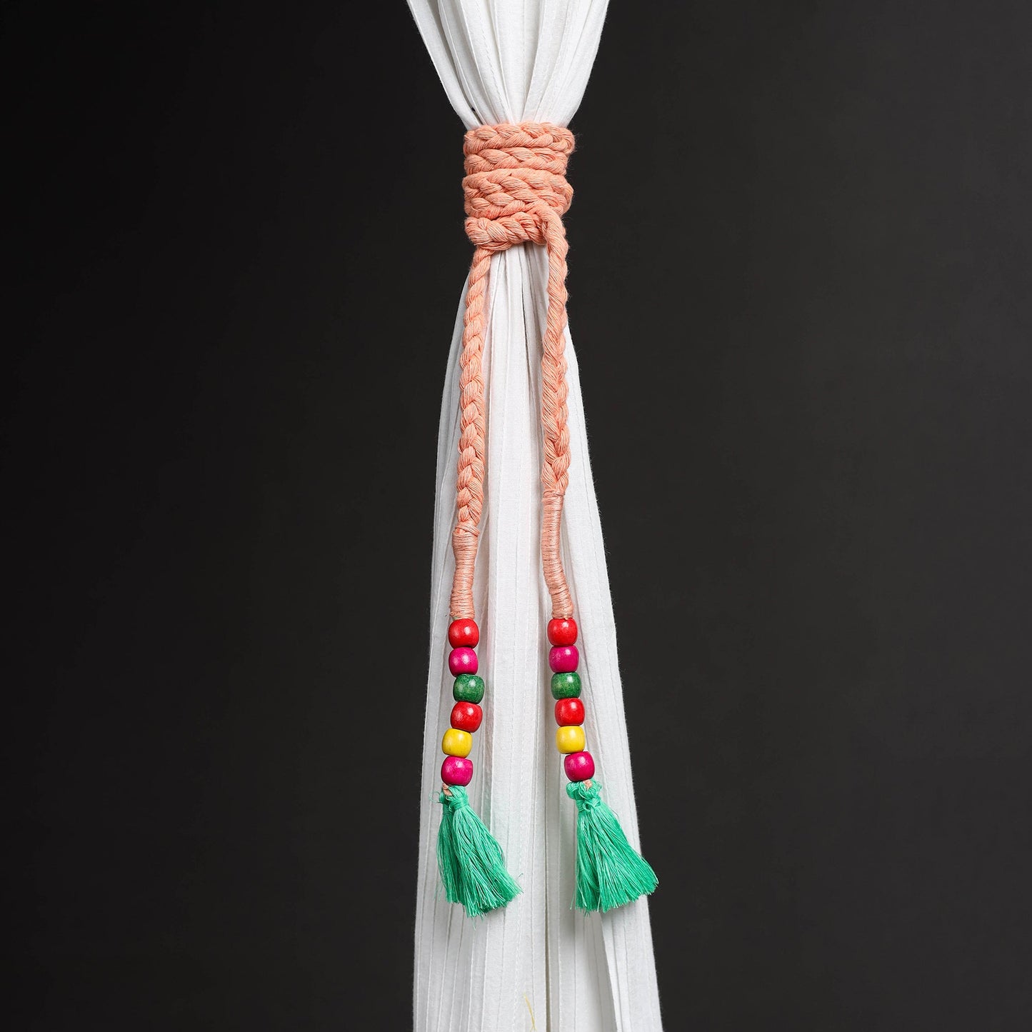 Handcrafted bead work curtain tie backs (set of 2) 23