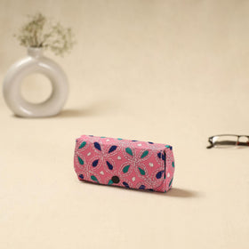 Handcrafted bengal kantha work spectacle case 02