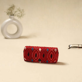 Handcrafted bengal kantha work spectacle case 09