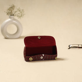 Handcrafted bengal kantha work spectacle case 13