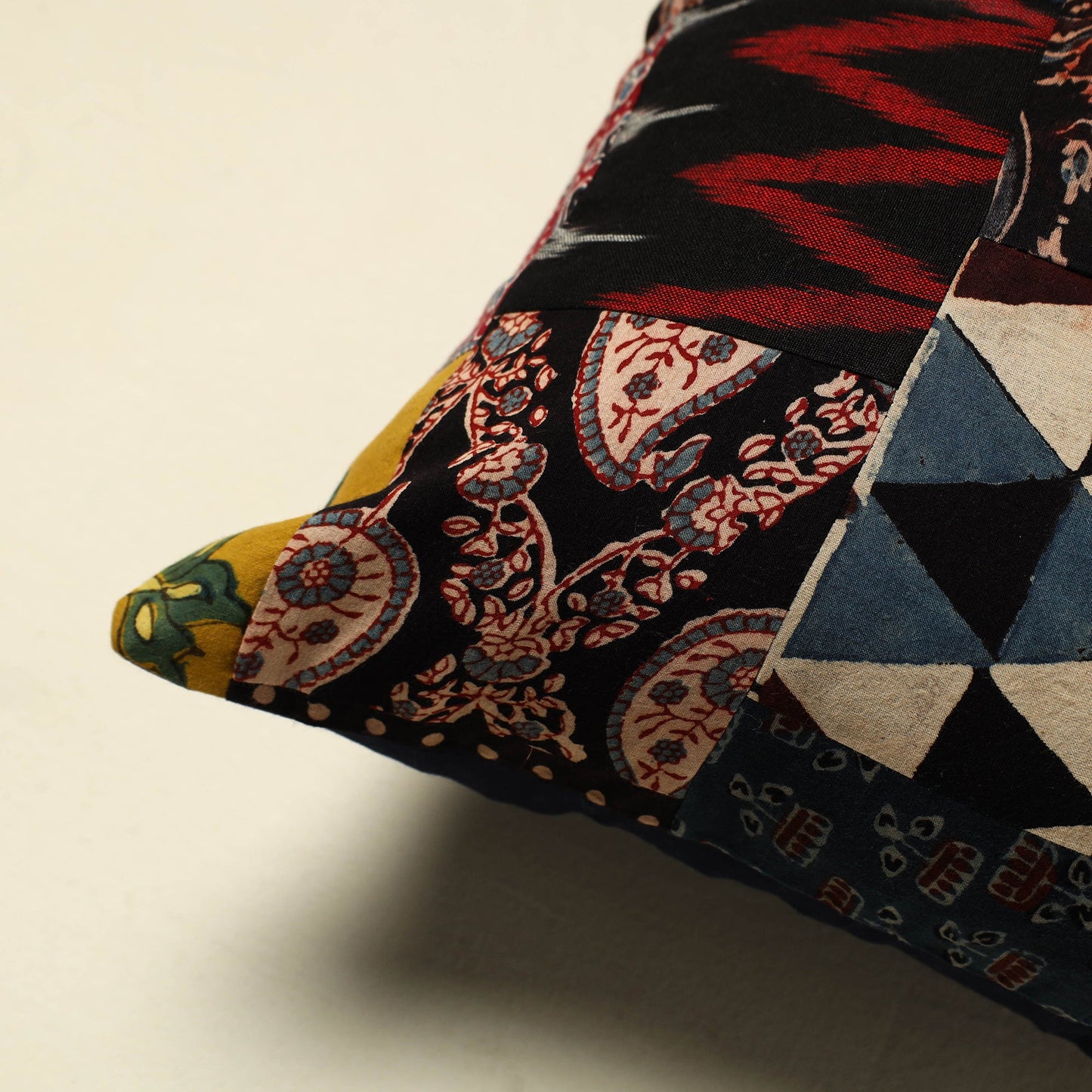 Handcrafted Cotton Patchwork Cushion Cover