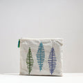  Handcrafted Cotton Recycled Leaf Design Tablet Pouch 