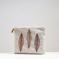  Handcrafted Cotton Recycled Leaf Design Tablet Pouch 