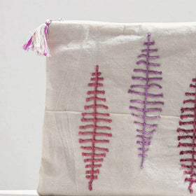  Handcrafted Cotton Recycled Leaf Design Tablet Pouch 