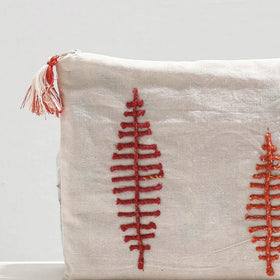  Handcrafted Cotton Recycled Leaf Design Tablet Pouch 