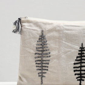  Handcrafted Cotton Recycled Leaf Design Tablet Pouch 