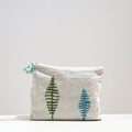  Handcrafted Cotton Recycled Leaf Design Tablet Pouch 