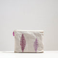  Handcrafted Cotton Recycled Leaf Design Tablet Pouch 
