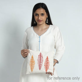  Handcrafted Cotton Recycled Leaf Design Tablet Pouch 