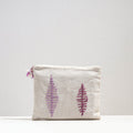  Handcrafted Cotton Recycled Leaf Design Tablet Pouch 