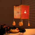 Handcrafted diya bamboo lantern