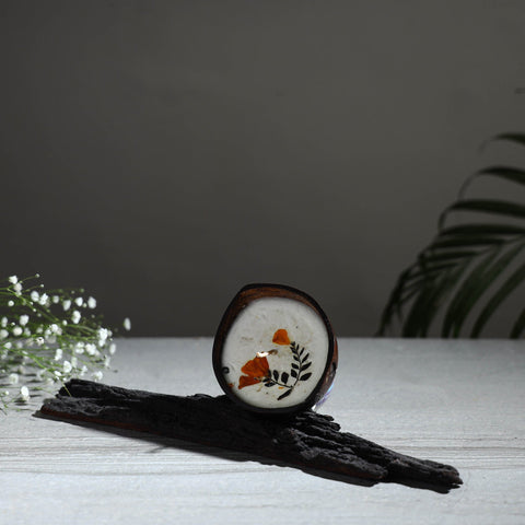 Handcrafted eco-friendly coconut shell lemon grass soy