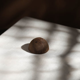 Handcrafted eco-friendly coconut shell rose soy scented