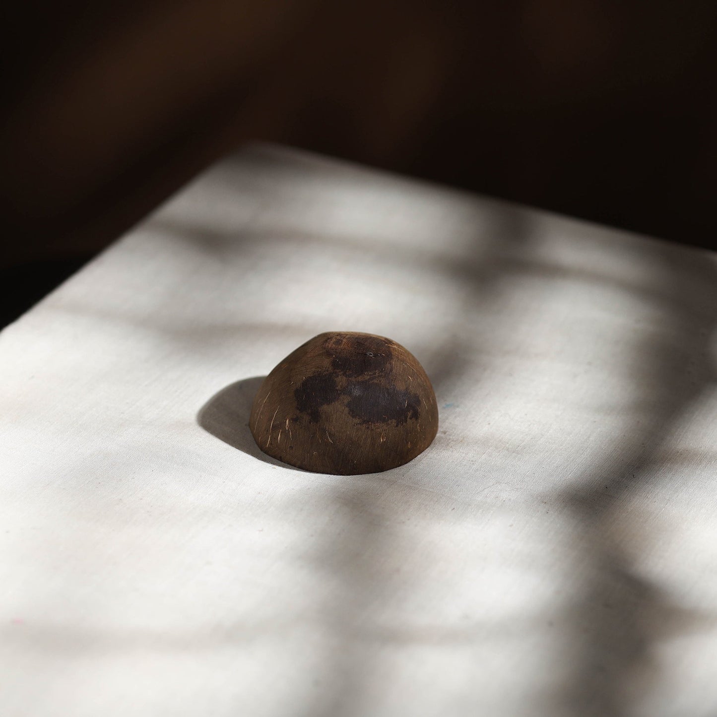 Handcrafted eco-friendly coconut shell tulasi soy scented