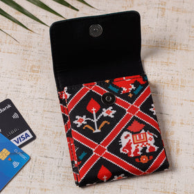  Handcrafted Embossed Leather Card Holder 