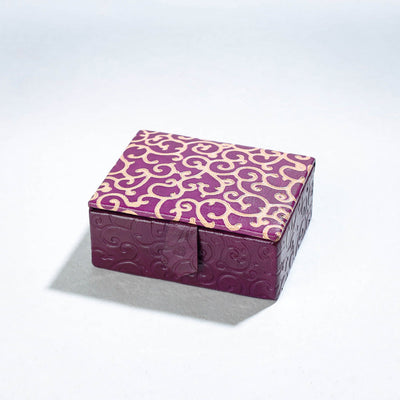  Handcrafted Embossed Leather Card Holder 