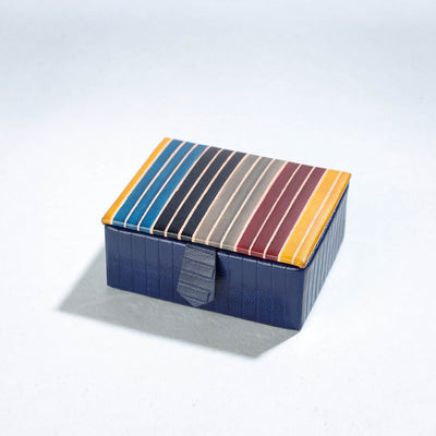  Handcrafted Embossed Leather Card Holder 