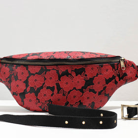  Handcrafted Embossed Leather Fanny Pack / Waist Bag 