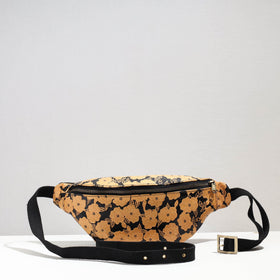  Handcrafted Embossed Leather Fanny Pack / Waist Bag 