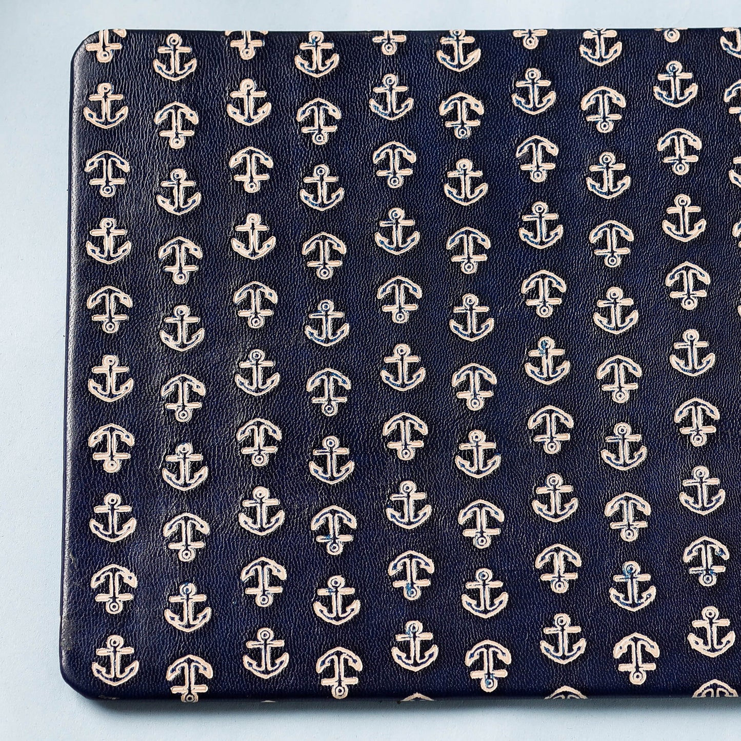  Handcrafted Embossed Leather Mouse Pad 