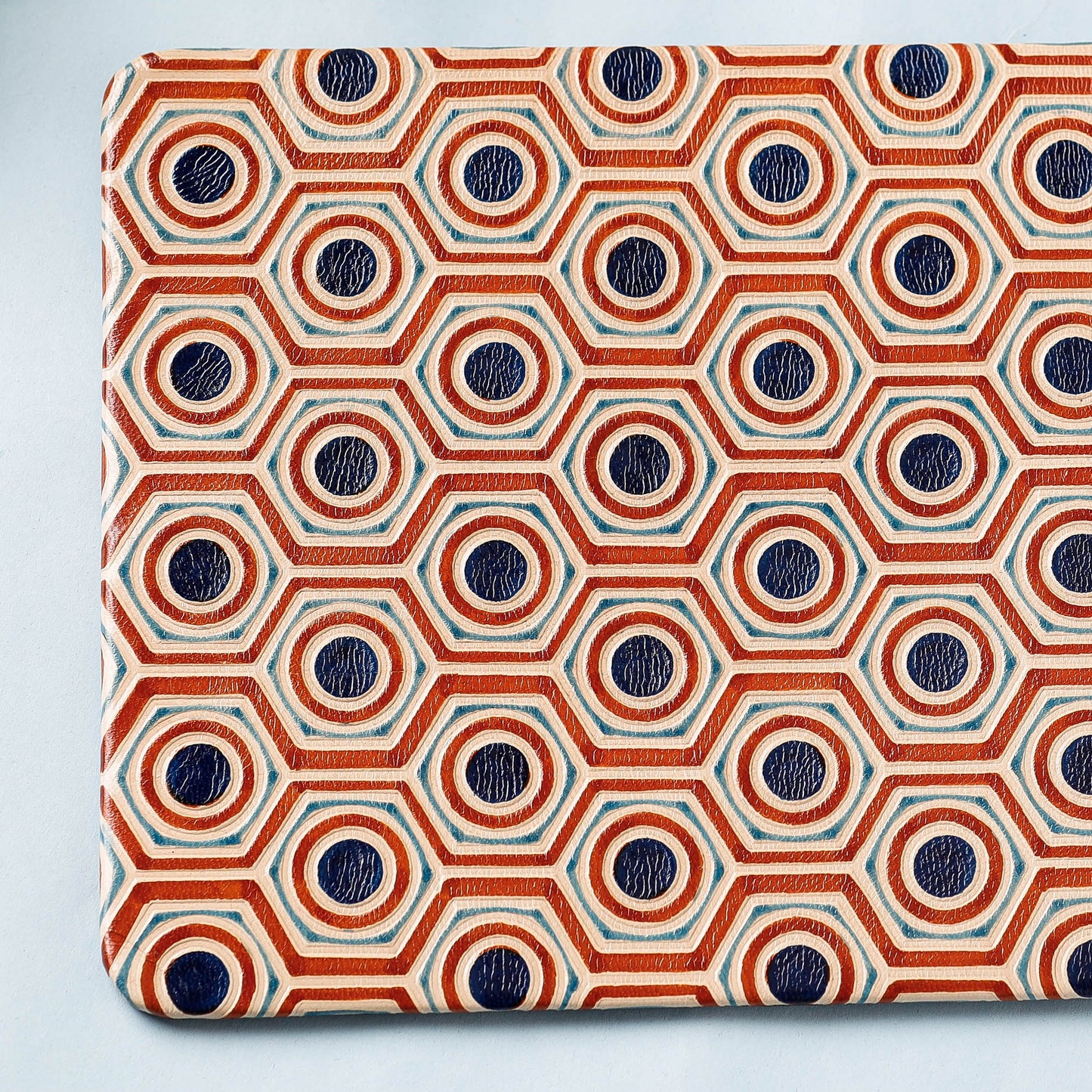  Handcrafted Embossed Leather Mouse Pad 