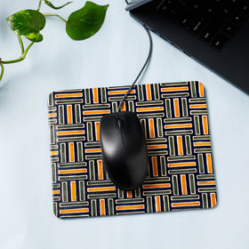  Handcrafted Embossed Leather Mouse Pad 
