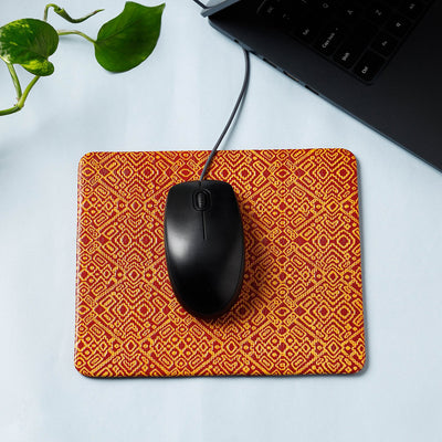  Handcrafted Embossed Leather Mouse Pad 
