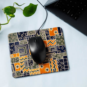  Handcrafted Embossed Leather Mouse Pad 