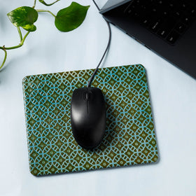 Handcrafted Embossed Leather Mouse Pad 