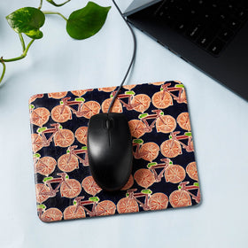  Handcrafted Embossed Leather Mouse Pad 