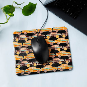  Handcrafted Embossed Leather Mouse Pad 