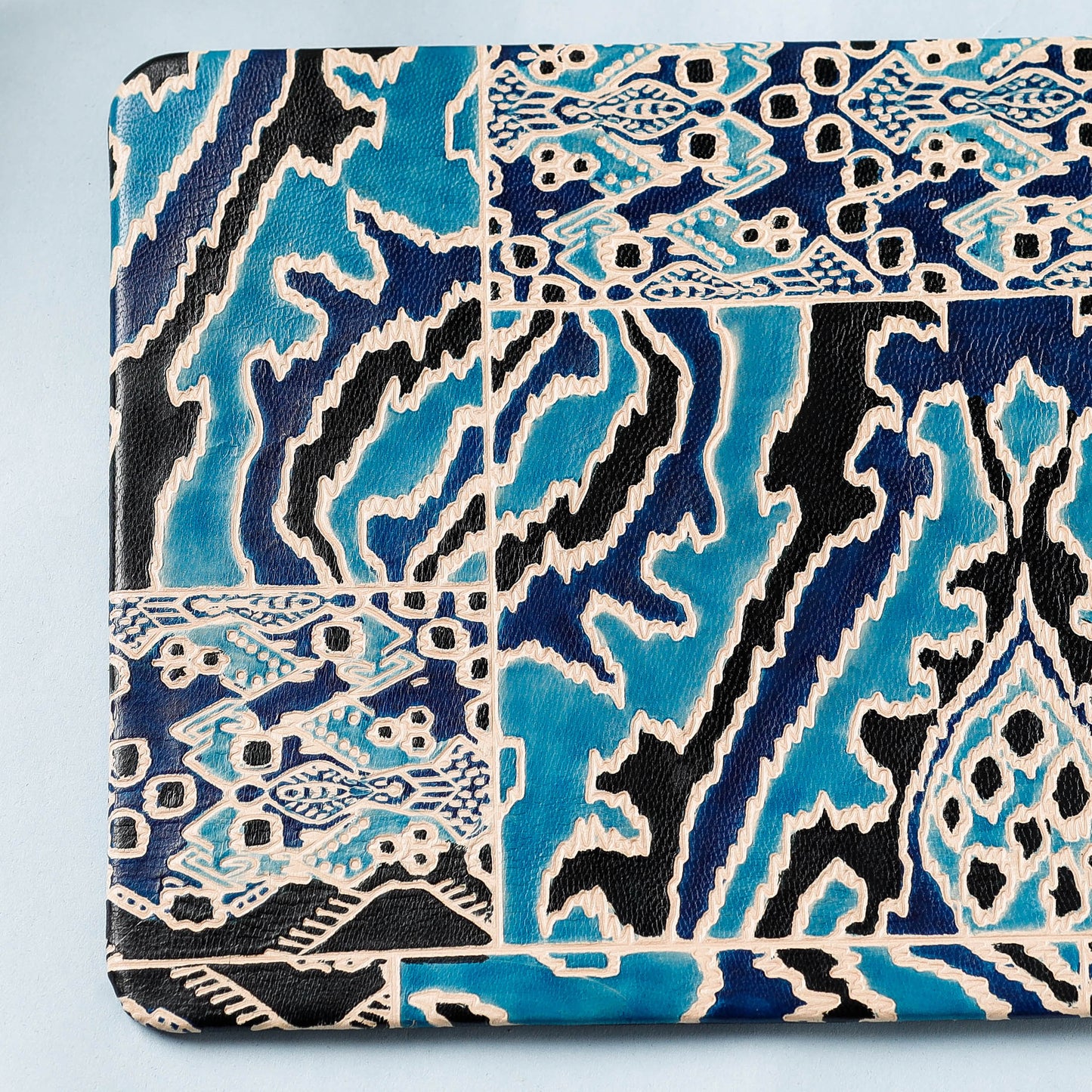  Handcrafted Embossed Leather Mouse Pad 