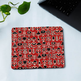  Handcrafted Embossed Leather Mouse Pad 