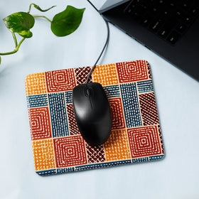  Handcrafted Embossed Leather Mouse Pad 