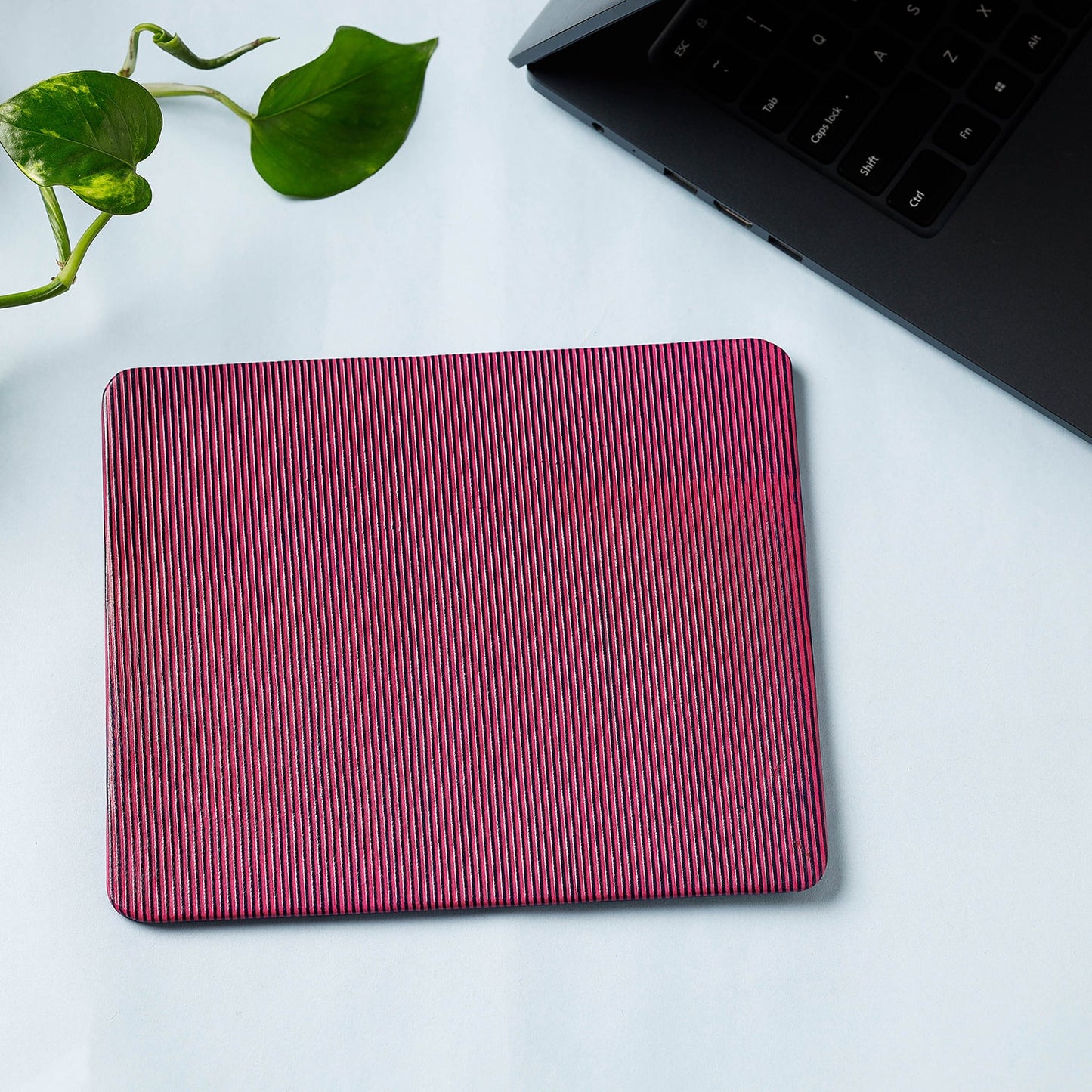  Handcrafted Embossed Leather Mouse Pad 