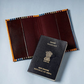  Handcrafted Embossed Leather Passport Cover 