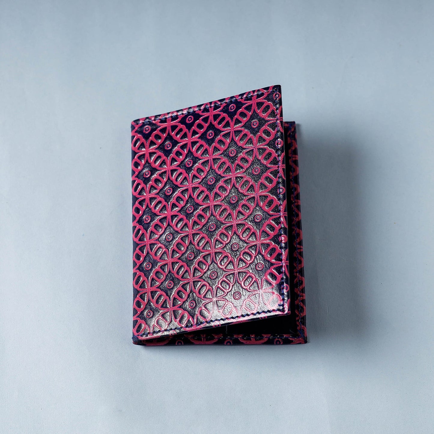  Handcrafted Embossed Leather Passport Cover 