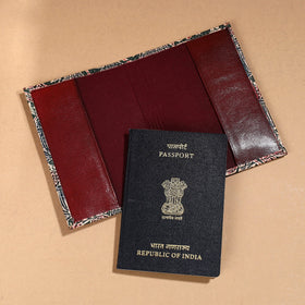  Handcrafted Embossed Leather Passport Cover 