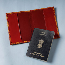  Handcrafted Embossed Leather Passport Cover 