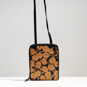  Handcrafted Embossed Leather Passport Holder Sling Bag 
