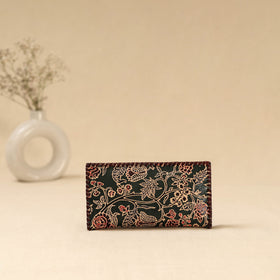 Handcrafted embossed leather wallet 42