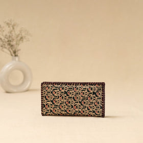 Handcrafted embossed leather wallet 48