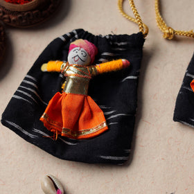 Buy Handcrafted Embroidery Bead Work Fabart Rakhi & Lumba Set 12 Online at iTokri.com