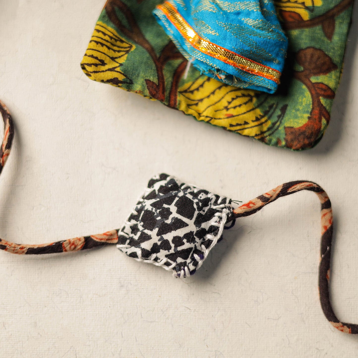  Handcrafted Embroidery Fabart Rakhi 05 