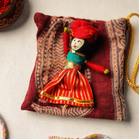  Handcrafted Embroidery Fabart Rakhi 06 